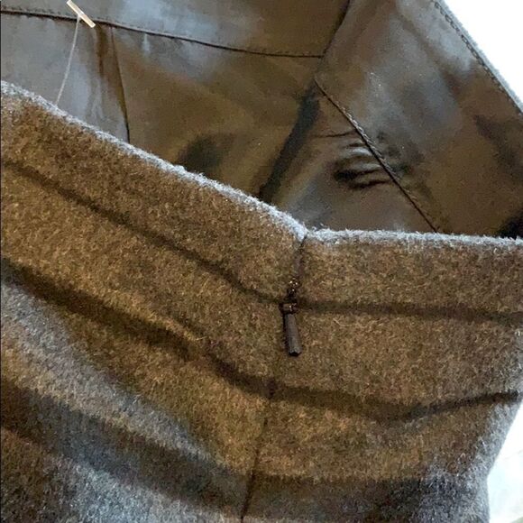 Banana Republic Wool Blend Gray/Black Skirt Sz 6 - Picture 9 of 11